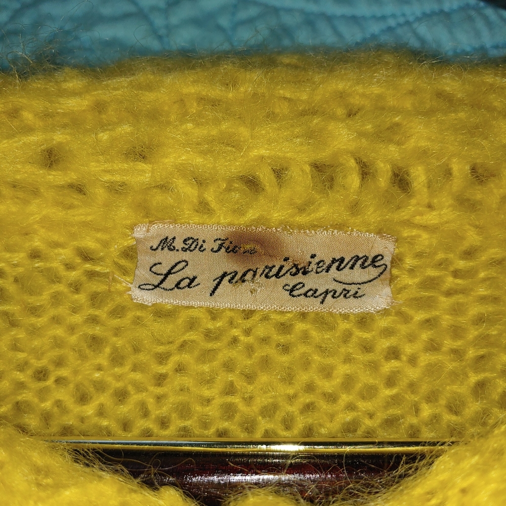 Vintage La parisienne Mohair Sweater Capri Italy. - Picture 2 of 9